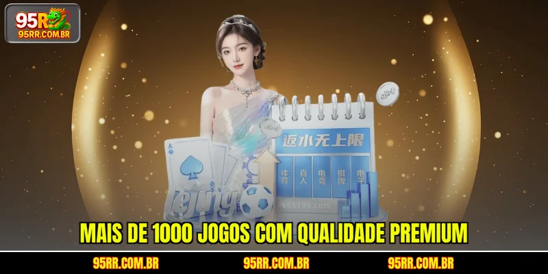 Mais de 1000 jogos com qualidade premium